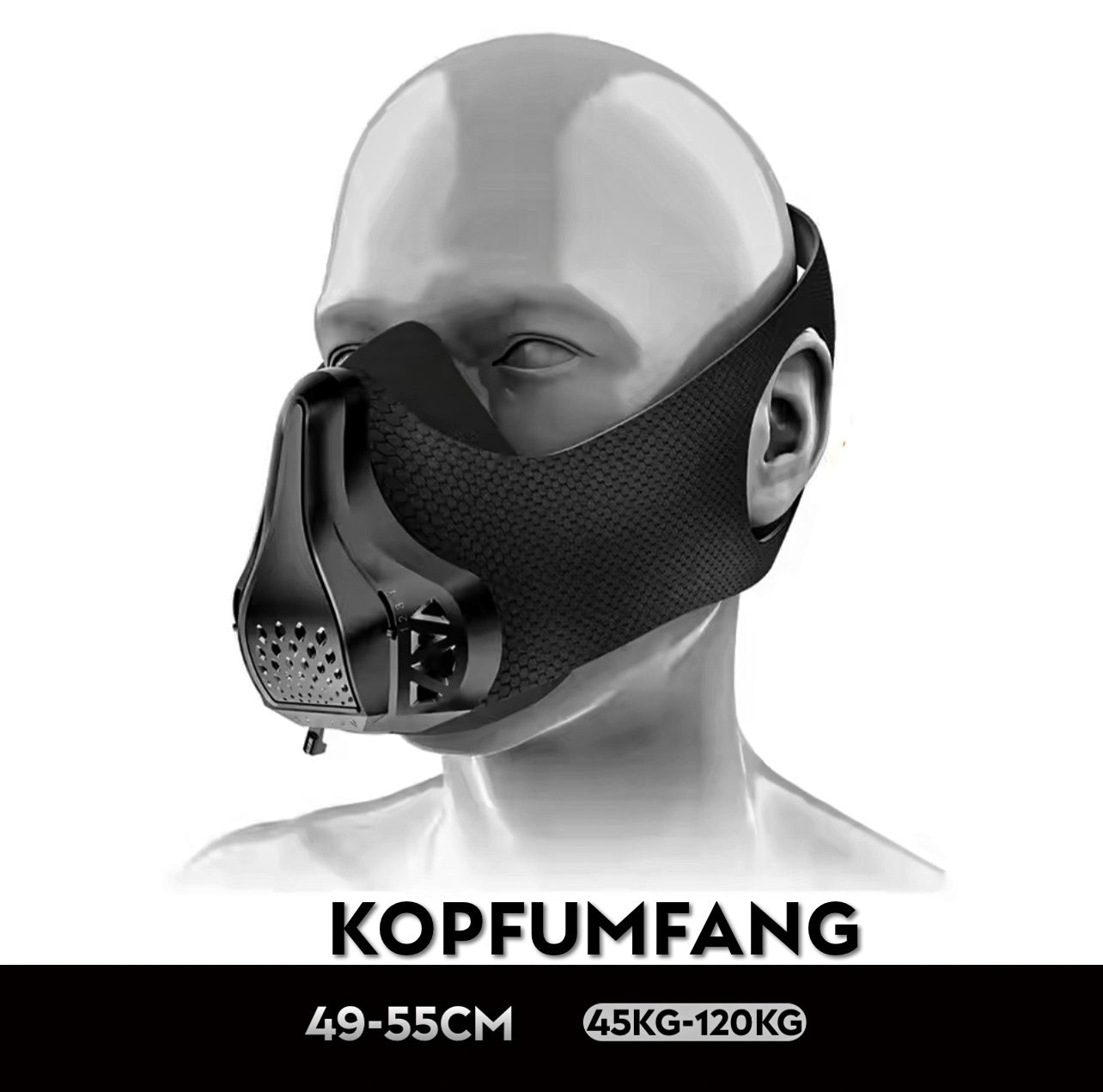 D2SG Ausdauer Maske Extra für Ausdauer Sportler